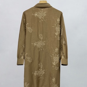 Chemises en coton à imprimé floral tricoté personnalisées OEM ODM, chemises décontractées à manches longues respirantes pour femmes, mode été - Product Image 5