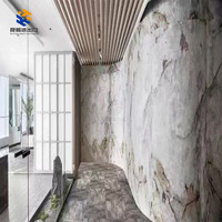 Revêtement mural de luxe KT STONE, panneaux translucides, pierre décorative de haute qualité, design intérieur, la lumière passe