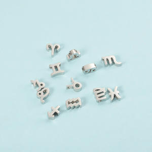 Заводские продажи позолоченный кулон из нержавеющей стали ожерелье из нержавеющей стали DIY модные подвески зодиака - Product Image 5