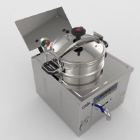 Machine à poulet électrique de table 10L, machine à poulet frit avec garantie d'un an
