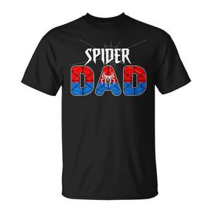 Spider <b>Dad</b> <b>T</b>-<b>Shirt</b> Black Adult Unisex Crew Neck Short Sleeve Silk Screen Printed for Fathers Day Gift - Product Image 1