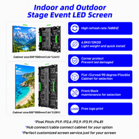 Pantalla LED para Interiores y Exteriores P1.9 P2.6 P3.91 P4.81, Panel de Pantalla LED Publicitaria de 3x2, Video Wall