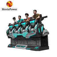 MoviePower 7D 4D 5D Simulateur de cinéma mobile en métal, Chaise de cinéma VR à mouvement, Siège de cinéma 9VR, Cabine de cinéma 12D en promotion