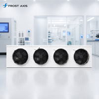 Refroidisseur d'unité industrielle, refroidisseur d'air évaporatif pour chambre froide, évaporateur à double ventilateur pour système de refroidissement de stockage alimentaire