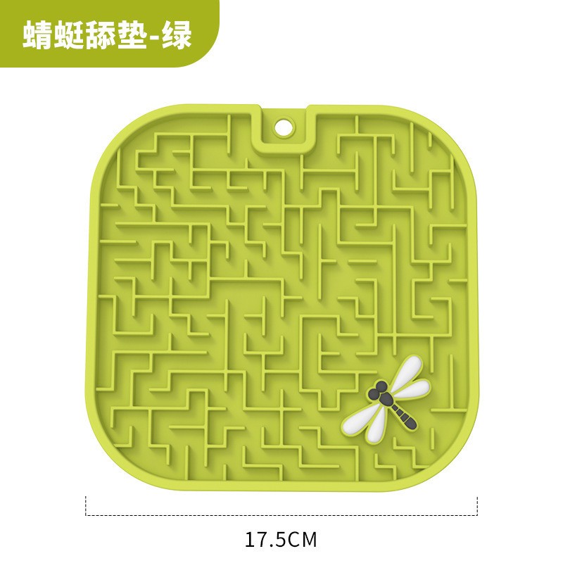 Tapis à lécher libellule - vert