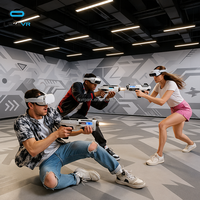 Machine de jeu VR d'arcade virtuelle pour 4 à 20 joueurs, pour jeux d'entreprise Leke VR et divertissement Steam