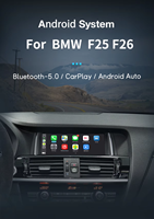 Reproductor de DVD de Radio para coche Android 14 de 8,9 pulgadas para BMW X3 F25 X4 F26 20142015 2016 unidad principal estéreo Multimedia GPS Navi pantalla Carplay