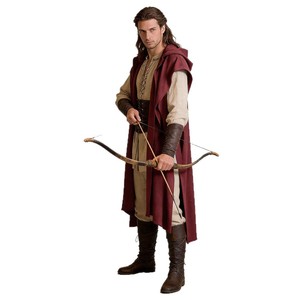 Cape de chevalier médiéval haut de gamme pour adulte, unisexe, à capuche, pour cosplay, Halloween, guerrier, elfe, jeu de rôle - Product Image 5