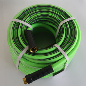 Tuyau d'arrosage en <span class=keywords><strong>PVC</strong></span> robuste en laiton, 75 pieds x 5/8 pouces, flexible, léger, poignée pivotante, raccords mâle/femelle 3/4 pouces, résistance à l'éclatement de <span class=keywords><strong>600</strong></span> PSI - Product Image 5