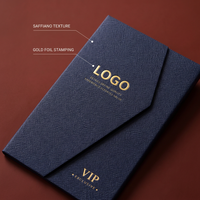 Porte-cartes VIP de luxe en carton texturé recyclable, avec dorure à chaud personnalisée, pour carte de membre d'exposition, fermeture magnétique