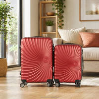 Valise à roulettes rigide de 20 pouces, légère, approuvée par les compagnies aériennes, avec serrure TSA, en ABS