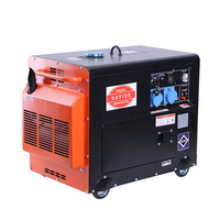 Générateur diesel super silencieux portable 5KW 6KW 5000W 6000W 220V 230V 380V 50Hz 60Hz 12V DC à démarrage électrique pour le camping