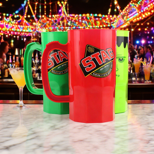 Stackable 14Oz/20Oz Khuyến Mại Quà Tặng Bia Thủy Tinh Nhựa Bia Stein Cốc Với Tay Cầm Giữ - Product Image 1