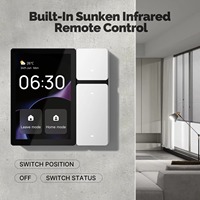 Panneau de contrôle intelligent pour la maison connectée avec passerelle Tuya Wi-Fi Zigbee murale de 3,5 pouces, design en barre, système d'exploitation Linux, alimenté par batterie