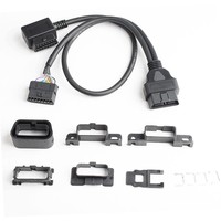 Cable divisor OBD2 de 1 macho a 2 hembras, cable de extensión de 16 pines con soporte de montaje para diagnóstico de automóviles