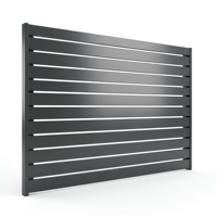 Panneaux de clôture horizontaux contemporains en aluminium avec fabrication de précision et contrôle qualité