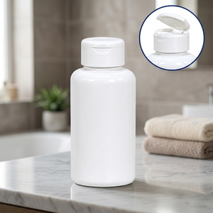Flip Top Cylinder Plastic <b>Bottle</b> Lightweight for Cosmetics & Personal Care <b>Lotion</b>/Shampoo Liquid Packaging 300ml - Product Image 3
