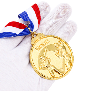 DEMO Trophy Factory Baseball Medallion Awards Souvenir Gifts Custom Colors Golden Sport Baseball Competition Metal <strong>Medals</strong> - Product Image 1