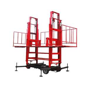Platform Elevator elektrik Lift hidrolik 220V logam tahan lama Platform perancah 1 Ton kapasitas 10m/menit kecepatan untuk Hotel - Product Image 3