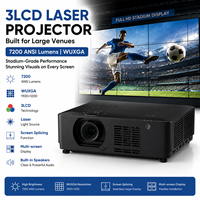 Fournisseur professionnel de projecteurs laser 3LCD 7200 ANSI Lumens Wuxga avec fusion des images pour scène de concert