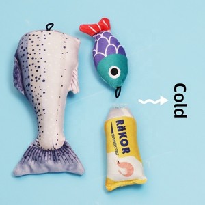 Juego de pescado de marisco realista de diseño único, Material de felpa, hierba gatera rellena, lindos juguetes para masticar gatos para jugar con gatos - Product Image 6