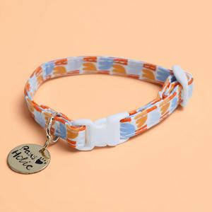Collier pour chien en coton de luxe élégant et stylé, taille XS, imprimé personnalisé, durable, confortable, réglable, doux, léger pour animaux de compagnie - Product Image 1
