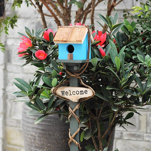 Casetta per Uccelli in Legno di Paulownia Naturale Non Trattato per Esterni OEM e ODM - Product Image 3