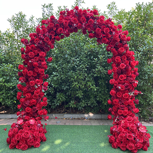 Arco Decorativo Moderno con Fiori Artificiali in Seta per Matrimoni, Nuova Collezione - Product Image 1