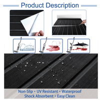 Tapis marins antidérapants modernes en mousse EVA pour bateaux, revêtement de sol étanche sur mesure pour yachts, pontons, camping-cars, auto-adhésifs brossés