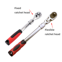 1/2 3/8 1/4 tête flexible et poignée étendue clé à cliquet à dégagement rapide douille en acier au chrome vanadium outils à main automatiques