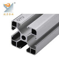 4040 Extrusion de profilé en aluminium anodisé standard européen 40x40