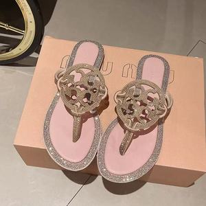 Sandali infradito da spiaggia estivi da <span class=keywords><strong>donna</strong></span> <span class=keywords><strong>scarpe</strong></span> morbide da esterno firmate aperte da <span class=keywords><strong>donna</strong></span> <span class=keywords><strong>scarpe</strong></span> comode alla moda pantofole - Product Image 2