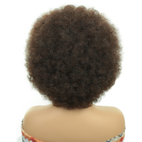 Perruques Synthétiques Courtes Afro Crépues Bouclées pour Cosplay, Perruques Courtes Afro Crépues Bouclées et Fluffy pour Femmes Noires