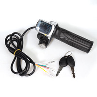 Contrôleur universel d'accélérateur de torsion d'écran d'affichage à LED avec la clé 48v/60v pour le cyclomoteur de scooter de vélo électrique