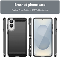 Coque arrière en TPU souple antichoc robuste en fibre de carbone pour Samsung Galaxy A24 4G Galaxy A34 5G Galaxy A54 5G Étui de téléphone portable