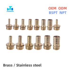 Raccordi PEX in ottone con inserti filettati maschio, giunto a torretta, gomito a <span class=keywords><strong>L</strong></span>, raccordo dritto in acciaio inossidabile, connettore a barb per tubi acqua e aria - Product Image 1