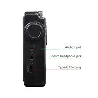 Radio AM/FM portabel saku sakelar timer plug-in gigi biru radio Full-band untuk menghemat stasiun radio multifungsi
