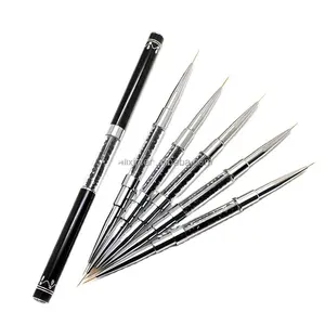 high quality double liner nail brush thin painting striping detail nail brush 5mm 7mm 9mm 11mm 13mm 20mm for DIY nail art design