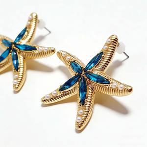 Orecchini Pendenti Placcati Oro per Donna <span class=keywords><strong>2026</strong></span>, Stile Bohémien con Farfalla, Design Popolare Ispirato all'Oceano, Gioielli Versatili - Product Image 2