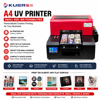 Mesin Cetak Stiker Flatbed A4 UV DTF dengan Platform Hisap untuk Label Kristal, Casing Ponsel, Akrilik, Kayu, Logam