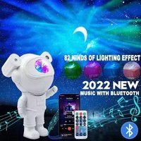 Projecteur d'étoiles LED Astronaute Galaxie Plastique IP65 Lumière Nocturne Ciel Étoilé Intégré Haut-parleur Décoration de Chambre à Coucher Maison Enfant Noël