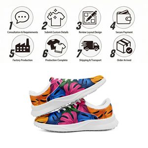 <span class=keywords><strong>Chaussures</strong></span> de <span class=keywords><strong>golf</strong></span> tropicales botaniques personnalisées en gros OEM ODM avec impression à la demande, logo personnalisé, baskets avec nom personnalisé FN062-25027108-4 - Product Image 4