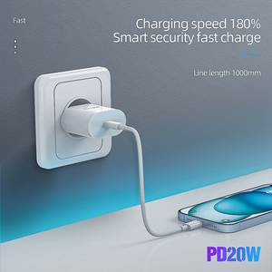 Venta caliente PD 20W Tipo-c Cargador rápido Adaptador de corriente de pared para <span class=keywords><strong>iPhone</strong></span> 13/14/15 EU <span class=keywords><strong>Socket</strong></span> OTP OVP Protección PD 3,0 Función - Product Image 6