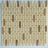 Carreaux de mosaïque en marbre blanc, design moderne, parquet écologique, résistant à l'eau, pour la décoration des sols et des murs de la cuisine et de la salle de bain