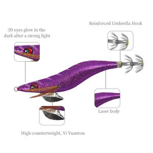 Nuove Esche Artificiali OEM da 2.5#, 3.0#, 3.5# per Calamari, Totanare a Lento Affondamento con Ancorette Robuste per la Pesca in Mare di Polpi, Seppie, <span class=keywords><strong>EGI</strong></span> Luminose - Product Image 2