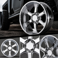 Jantes de voiture légères en alliage d'aluminium 6061 forgé sur mesure, 20 pouces, pour pick-up, SUV, 4x4, tout-terrain