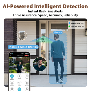 Okam Pro 3MP băng tần kép cửa sổ không dây máy ảnh với Alexa Dễ dàng cài đặt an ninh mạng IPC với ánh sáng màu đen tầm nhìn ban đêm - Product Image 5