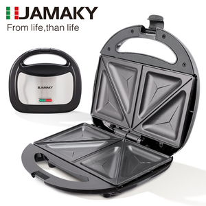 JAMAKY Offre Spéciale OEM Mini machine à <span class=keywords><strong>sandwich</strong></span> professionnelle Machine à <span class=keywords><strong>sandwich</strong></span> électrique antiadhésive à deux tranches de pain grillé au fromage Machine à <span class=keywords><strong>sandwich</strong></span> - Product Image 1