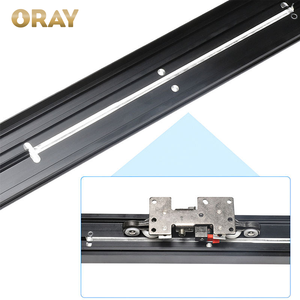 Système de porte coulissante automatique murale en aluminium, <span class=keywords><strong>quincaillerie</strong></span> de porte invisible, <span class=keywords><strong>portail</strong></span> <span class=keywords><strong>coulissant</strong></span> télescopique avec rail et roulettes dissimulés - Product Image 3
