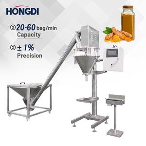 Machine de remplissage semi-automatique haute précision pour poudres, épices, poivre, protéines de lactosérum et emballage en sachets - Product Image 2